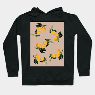 Lemons pattern mood happy citrus nude Hoodie